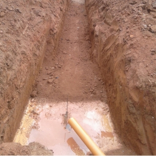 Rede de Água Fria e Esgoto Grupo Construtor Terraplenagem